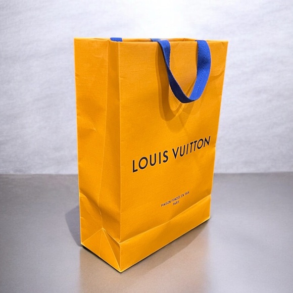 shopping bag Other - LV Vibrant Orange Bag with Blue Handles